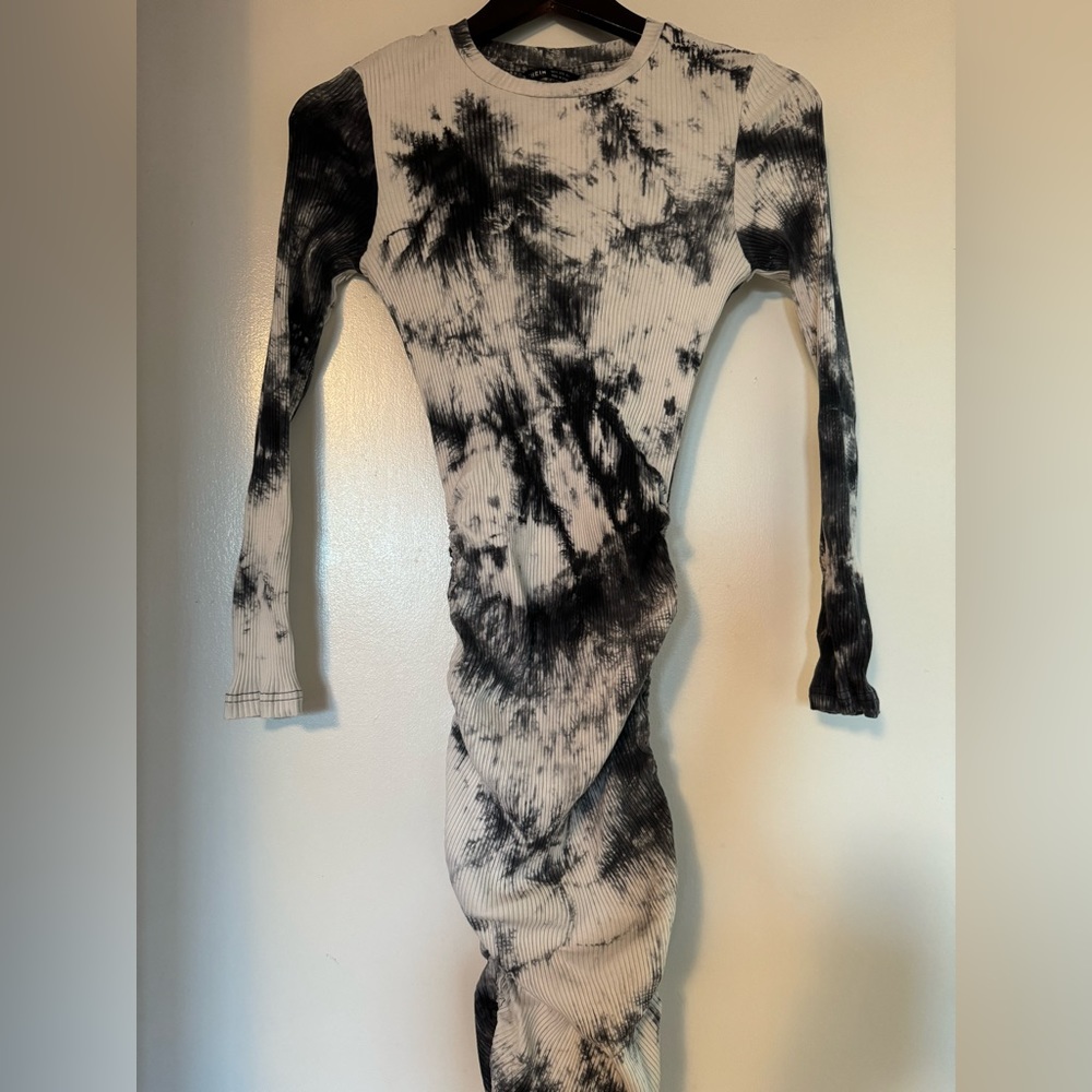tie dye side tie dress